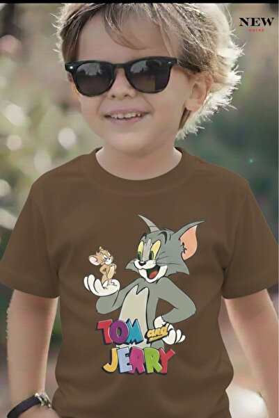 New Shine TOM ȘI JERRY IMPRIMAT UNISEX COPII tricou