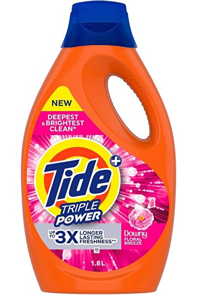 Tide منظف ​​سائل ثلاثي القوة برائحة نسيم الزهور، 1.8 لتر