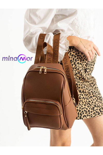 Minamor Women's Faux Leather Backpack