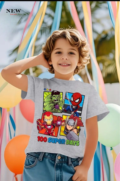 New Shine 100 ZILE SUPER IMPRIMATE UNISEX COPII tricou