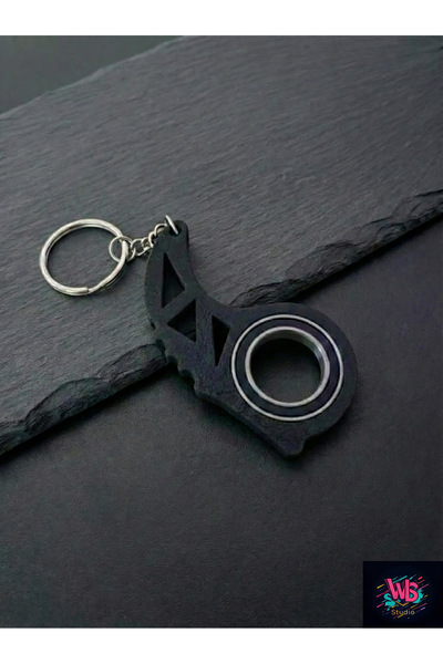 WLS studio Keyrambit Premium V3 Pro Keychain with Special Bearing - Black