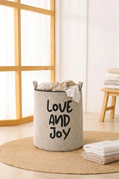 Paris Home Любов и радост Бежов кош от юта – подплатен с EVA, с подплата, кош...