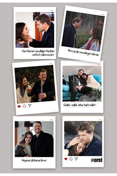 Pankart Evi 6 Pieces of "This Sea Will Take You" - Eleni Oruç Themed Pola Pho...