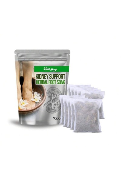 South Moon حمام نقع القدمين لإزالة السموم وتخفيف التوتر وتحسين الدورة عدد 10 كيس