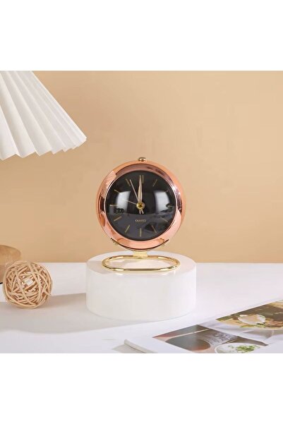 HEPBİMODA GOLD Retro Quartz Sessiz Ve Işıklı Masa Saati Pinterest Saat