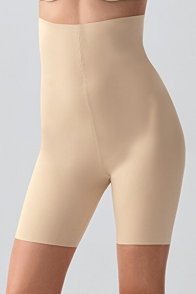 QKK Ultra High Waist Stitch-Free Shaping / Sculpting Laser Cut Shorts Corset