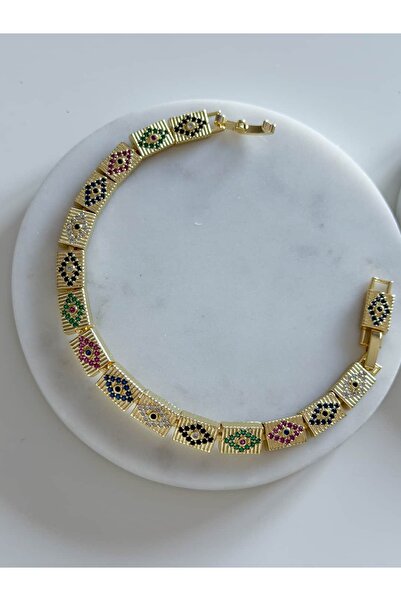 CHARMLUCKY سوار عين مرصع بالأحجار من سلسلة خاصة