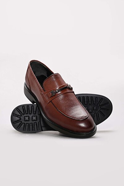 Ayakkabıhane Inside and Outside Genuine Leather Tan Eva Men's Classic Shoes A...