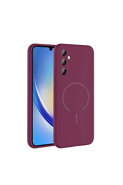 Başkenttekno حافظة سامسونج جالاكسي A34 ميتا لانشيمينج M-Safe مع حماية للكامير...