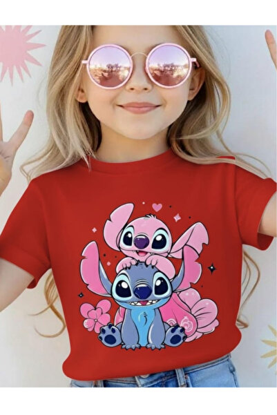 New Shine Παιδικό μπλουζάκι unisex με στάμπα Stitch