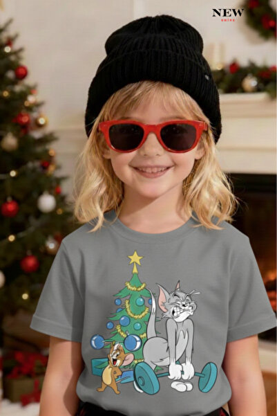 New Shine TOM ȘI JERRY IMPRIMAT UNISEX COPII tricou