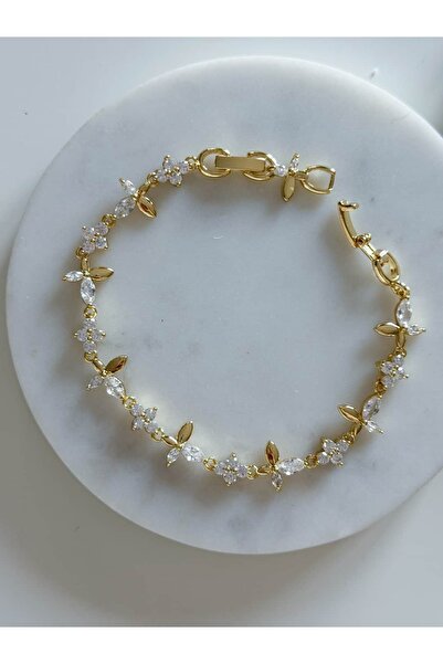 CHARMLUCKY ÖZEL SERİ TAŞLI ÇİÇEK BİLEKLİK