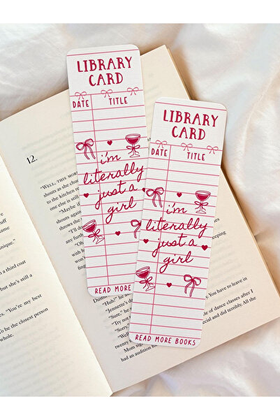 Pankart Evi CARD DE BIBLIOTECĂ Set de 2 semnătoare de carte - Doar o fată
