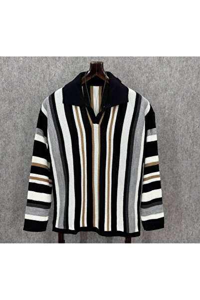 FıttingRoom Oversized Long Striped Knitwear