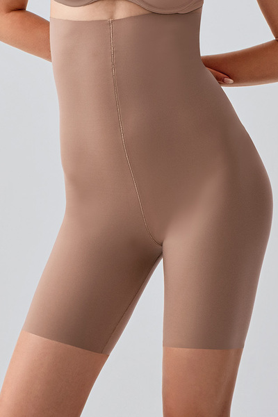 QKK Ultra High Waist Stitch-Free Shaping / Sculpting Laser Cut Shorts Corset