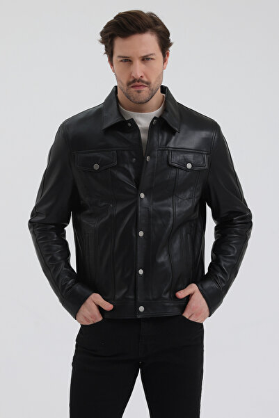 The Leather Craft HAKİKİ ERKEK DERİ GÖMLEK