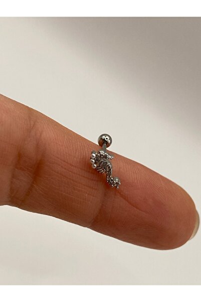 kurukafagift Denizatı Figürlü Çelik Piercing Helix Tragus Lob Kıkırdak 8 mm