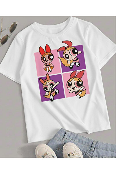 New Shine TRICOU UNISEX IMPRIMAT PENTRU COPII POWER PUFF GIRLS