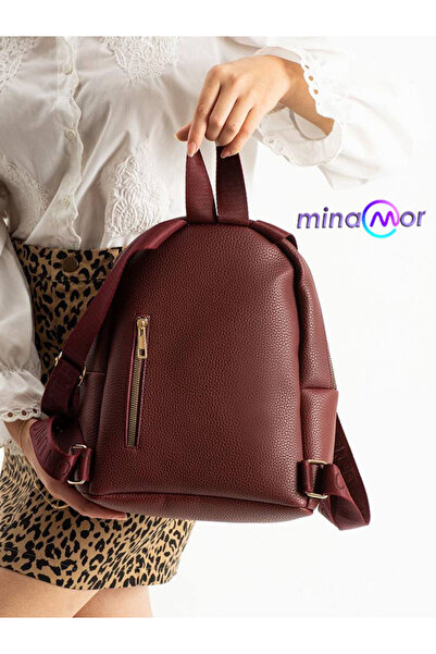 Minamor Women's Faux Leather Backpack
