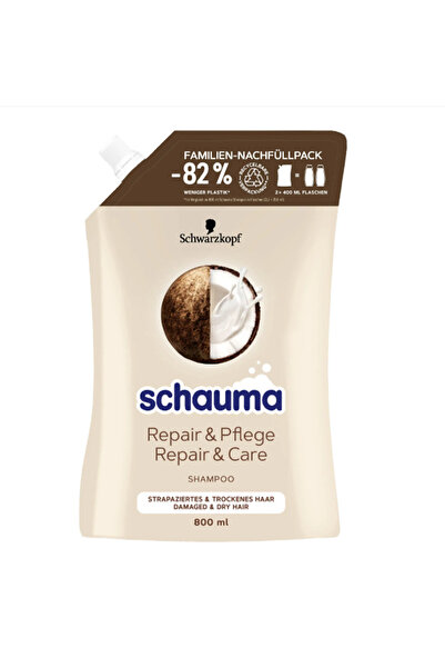Schauma Rezerva reciclabila de sampon Repair & Care pentru par uscat si deter...