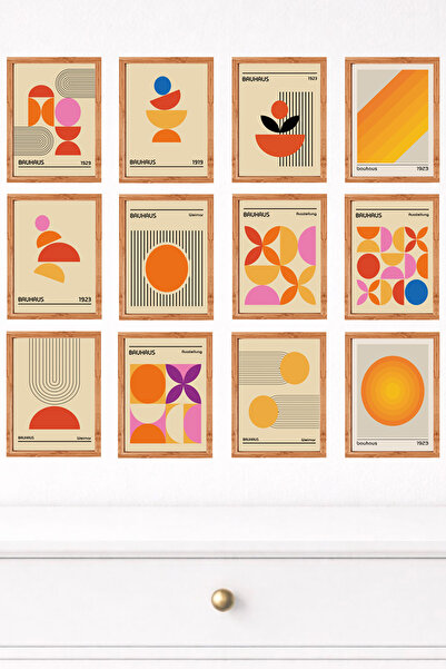 UNT 12-Piece Modern Wall Painting Set with Frame Appearance – 15X20 cm Mdf Uv...