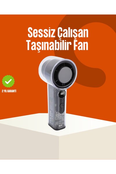 Lisinya Yüksek Hızlı Şarjlı Fan | Kamp, Ofis ve Açık Hava İçin İdeal -