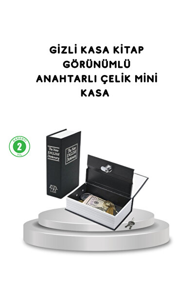 Lisinya Secret Book Safe – Metal Body, with Key -