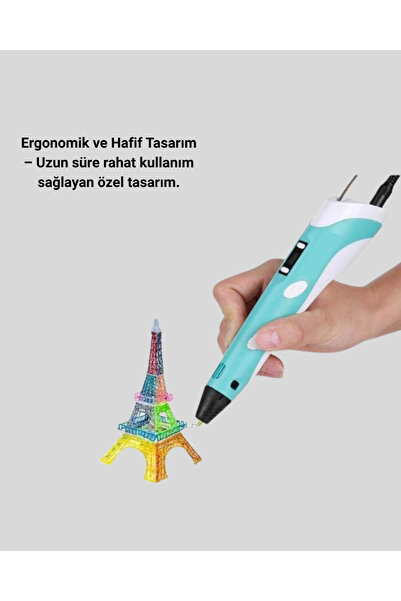 Lisinya Üç Boyutlu 3D Yazıcı Kalem ABS ve PLA Uyumlu -