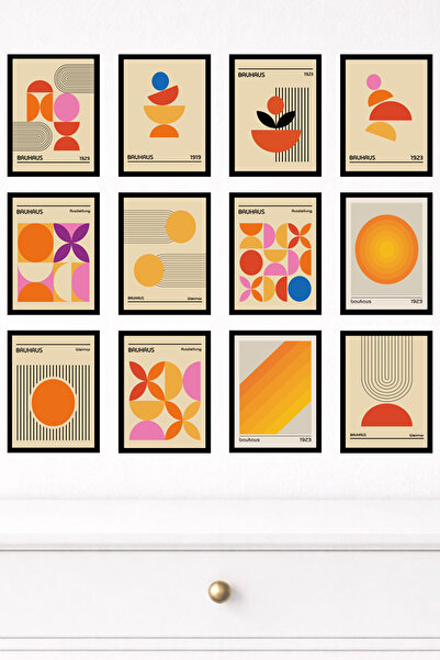 UNT 12-Piece Modern Wall Painting Set with Frame Appearance – 15X20 cm Mdf Uv...