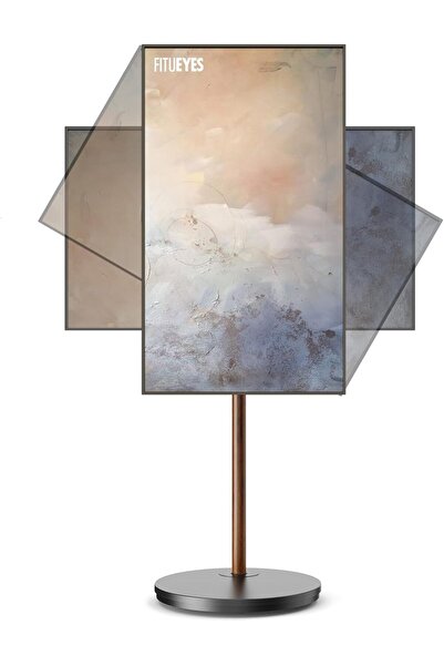 FITUEYES Master Serisi Tasarım Tekerlekli Döndürülebilir & Taşınabilir TV Seh...