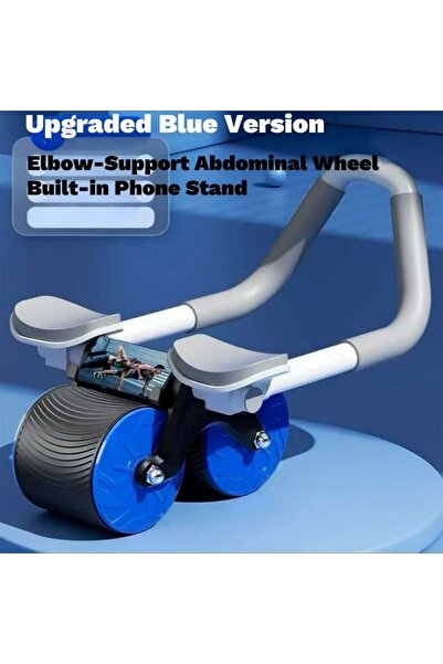 satrendy Ab Roller Wheel with Elbow Support & Phone Holder Automatic Rebound ...