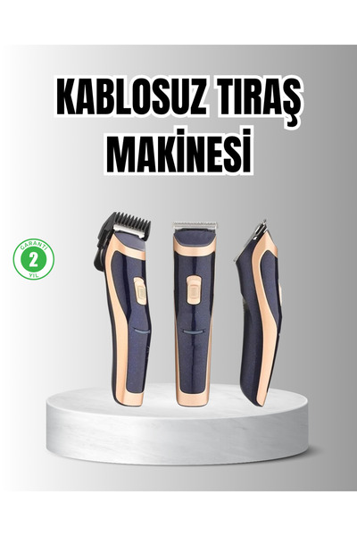Asinya Unisex Şarjlı Saç ve Sakal Tıraş Makinesi – Ayarlanabilir Tarak Başlıkları, Sessiz Motor - Lisinya