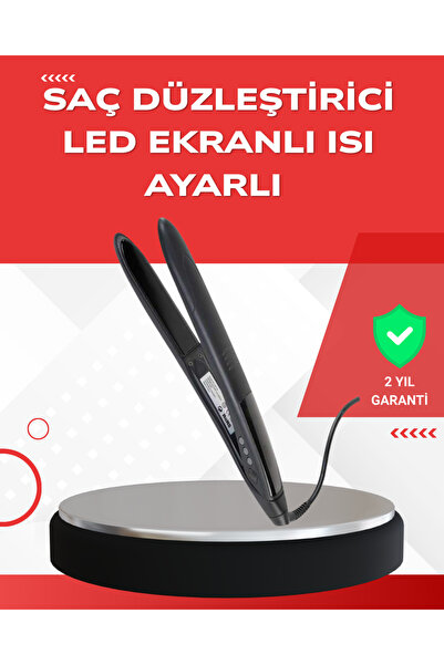 Lisinya Professional 2025 Hair Straightener with Heat Adjustment Titanium Cer...