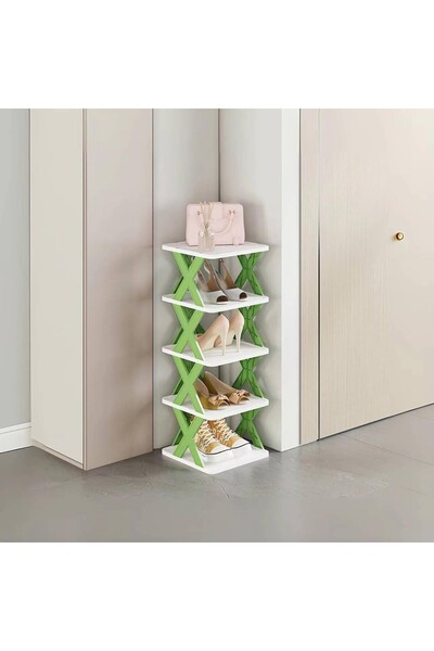 OEM Οργανωτής Παπουτσιών, 5 Επίπεδα, ABS, Αρθρωτή Βάση, 65.5 x 24 x 26 εκ., Λ...