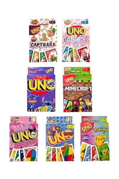 Oyunsal Kuromi Uno+Brawl Stars Uno+Pokemon Uno+Stitch Uno+Minecraft Uno+Capyb...
