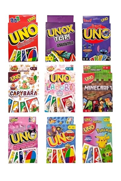 Oyunsal Uno + Unox + Kuromi + Brawlstars + Pokemon + Capybara + Labubu + Mine...