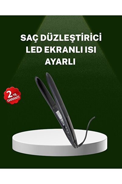 Lisinya 2025 Titanium Coated Ceramic Plate Hair Straightener with Heat Adjust...