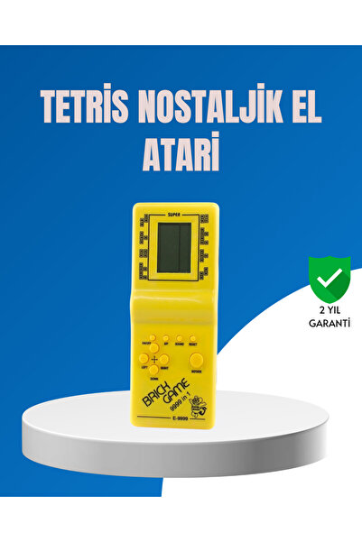 Genel Markalar Mini Tetris El Aterisi – Taşınabilir Retro Oyun Konsolu, Pil i...