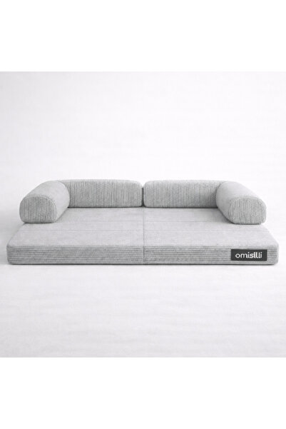 OMİSİLLİ Eko Kanepe Fitilli Kadife Silinir Yıkanır 32h Cm Çökmez Dayanıklı 80...