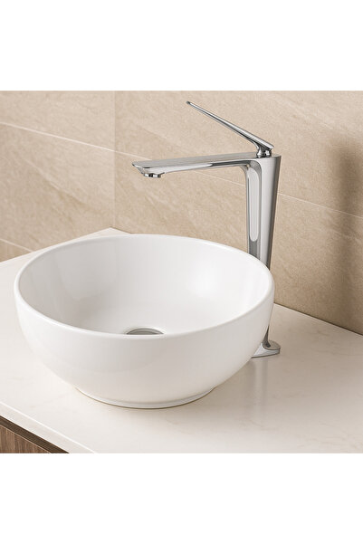 banyosepeti صنبور حوض أورورا كروم - طلاء كروم لامع، طراز عالي الجودة