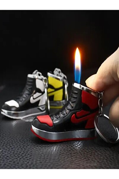 HEPBİMODA Spor Ayakkabı Şeklinde Gazlı Çakmak Sevgiliye Hediye Erkek İçin Çakmak