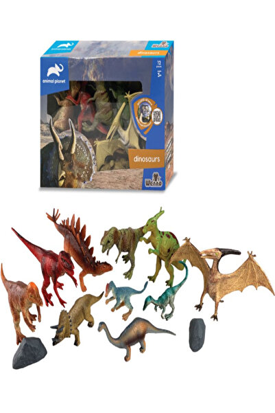 a v d a Kutulu 12 Parça Dinozor Hayvan Seti