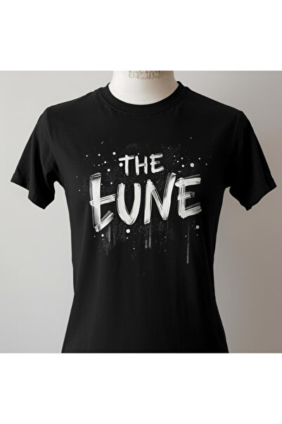 TİMİSİVA Tricou oversize unisex din bumbac cu imprimeu, mânecă scurtă, NEGRU