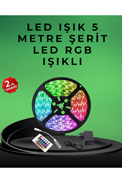 Lisinya Pratik Kurulumlu 5 Metre Kumandalı Şerit LED -