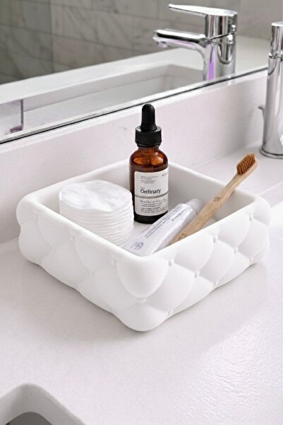 Vescarri Modern Vanity Tray – Bathroom & Makeup & Jewelry Organizer