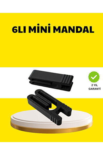 Lisinya Reusable Bag Clips Black Set of 6 - Tygoo