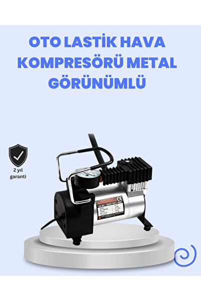 DC 12V Metal Hava Kompresörü Araç Lastik Şişirme 35L/Dk -