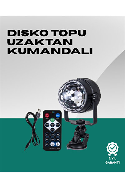 Lisinya Disco Ball Lamp with 7 Different Lighting Modes and Sound Sensor -