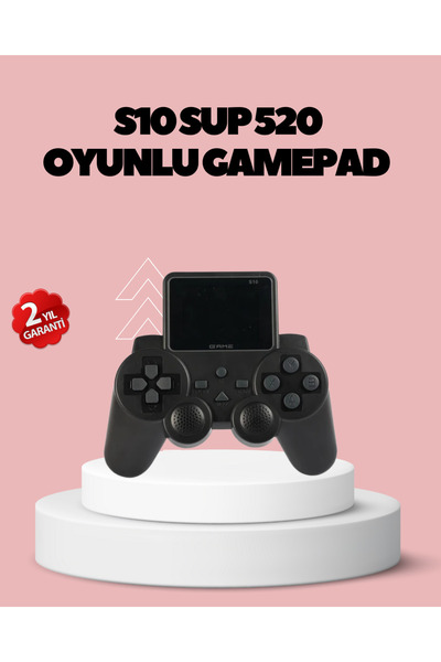 Lisinya HDMI TV Bağlantılı Orijinal S10 Gamepad 520 Oyunlu 2025 Seri Oyun Konsolu -