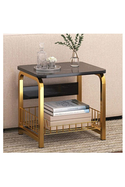 LAOBAN Sofa Side Table Side Table Sofa Side Cabinet Small Square Table Bedroo...